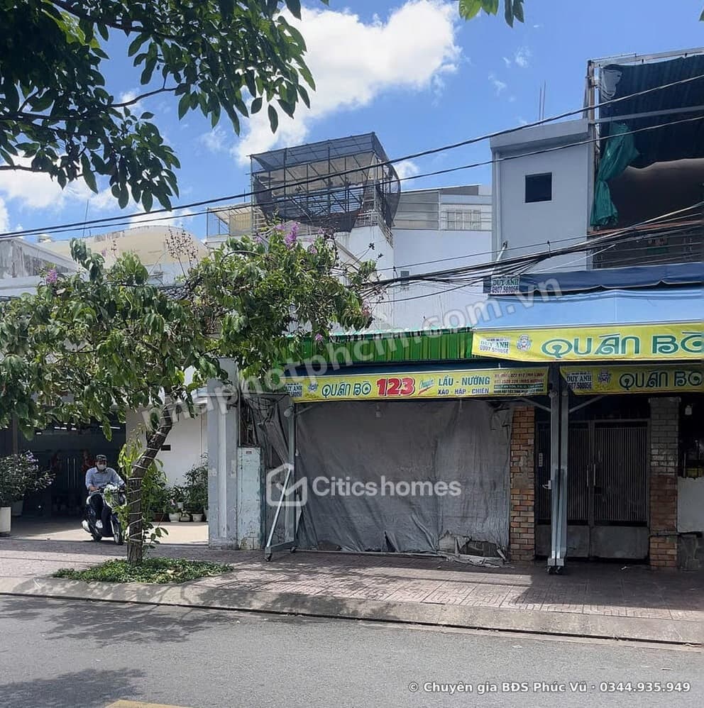 Bán nhà mặt tiền An Tôn, P.6, Tân Bình – 4x25m, 101,6m², đường 13m, cách chợ Tân Bình 400m