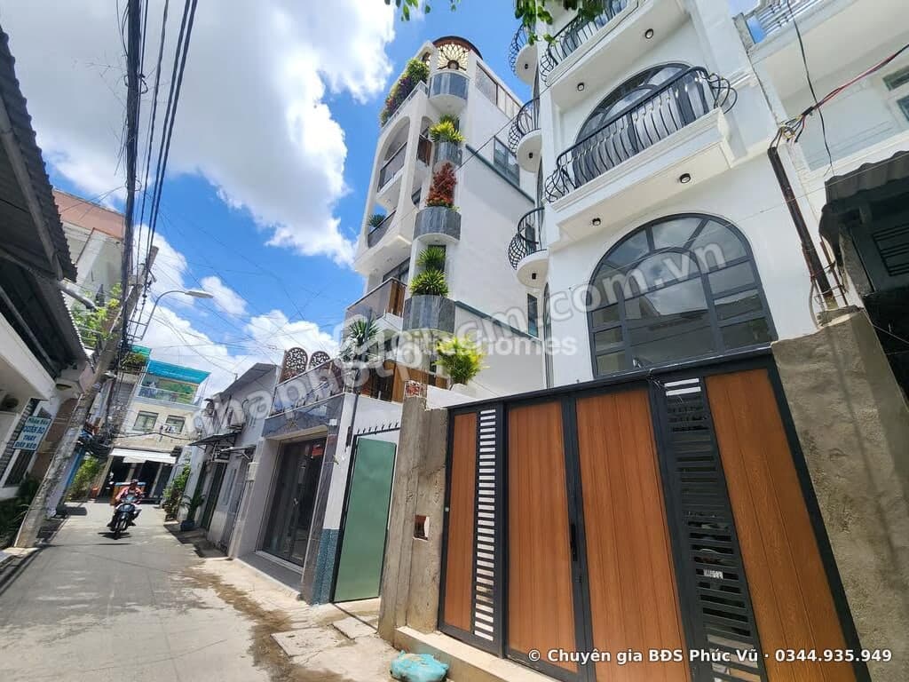 Bán nhà 6 tầng thang máy 12 phòng, lô góc 2 hẻm Phạm Văn Chiêu, Gò Vấp – 73m²